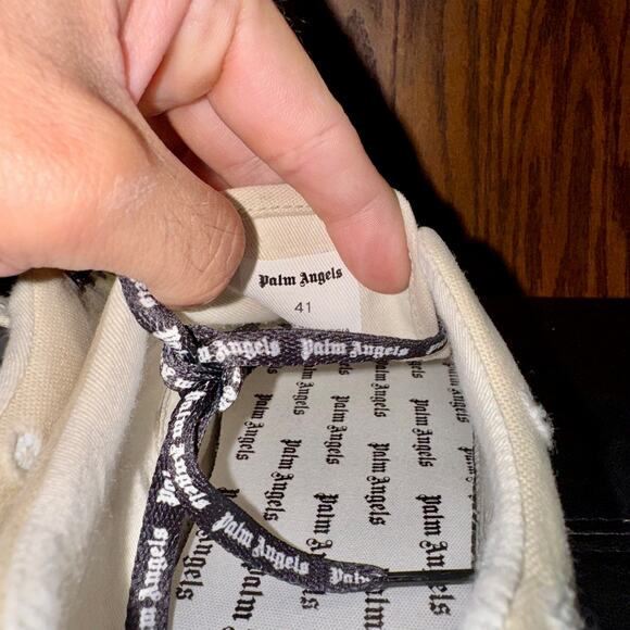 Palm Angels Men's Multicolor Low Top Canvas Scarpa Flame Shoes - Size 41 NWOT - Picture 9 of 12